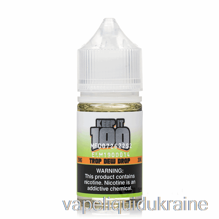 Vape Liquid Ukraine Trop Dew Drop - Keep It 100 Salt - 30mL 20mg